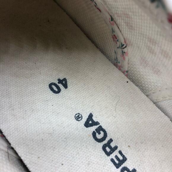 Superga  Floral Canvas Print Platform Espardrille Snearkers EU 40 / US 9 - Picture 9 of 11